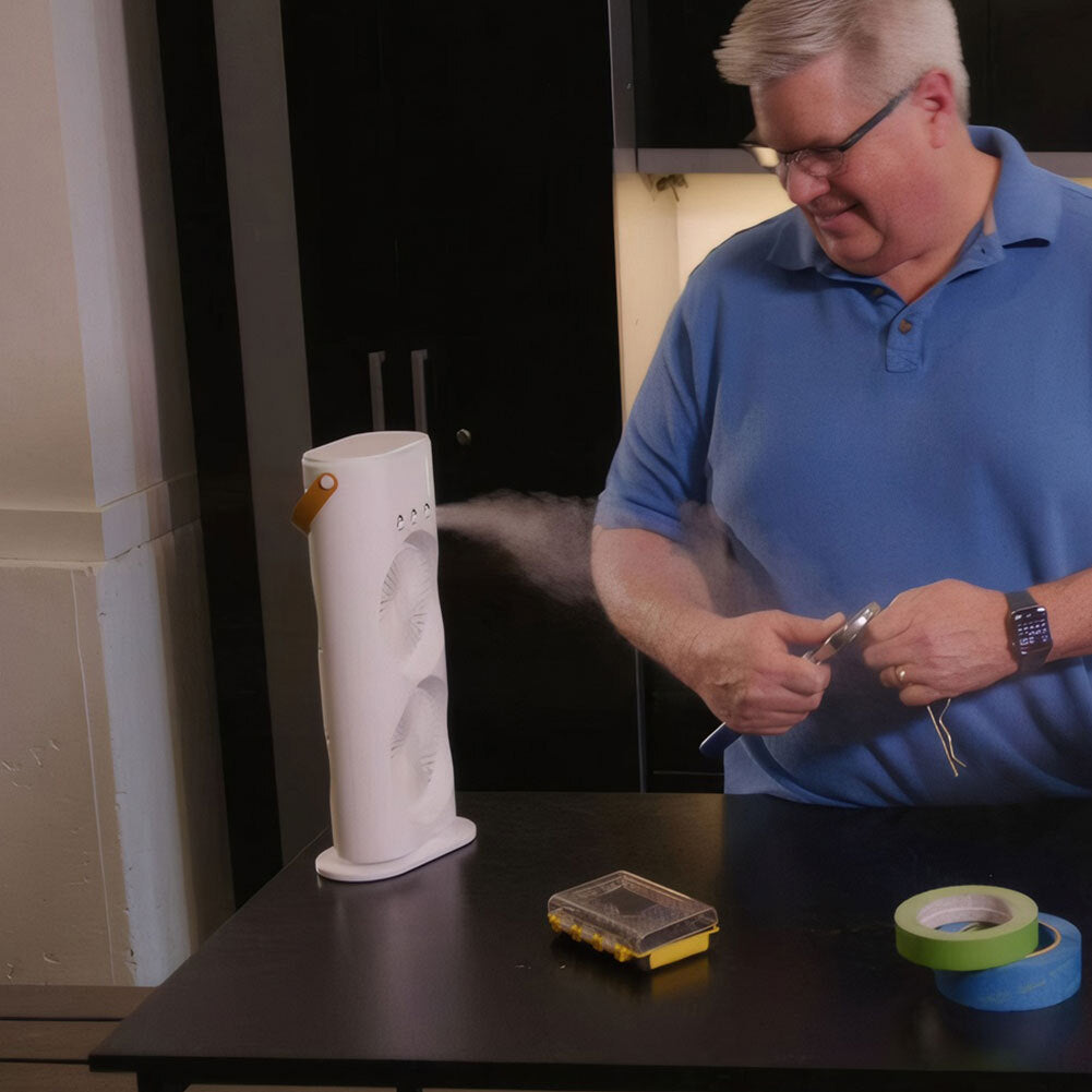 Ventilateur à double extrémité avec brumisateur