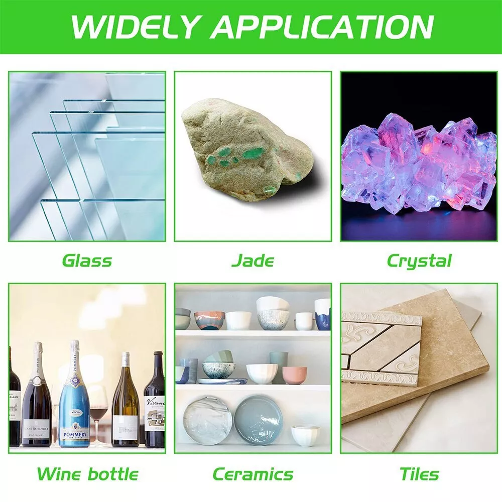 Disque de coupe en verre, cristal de Jade, bouteilles de vin, meulage, chanfreinage