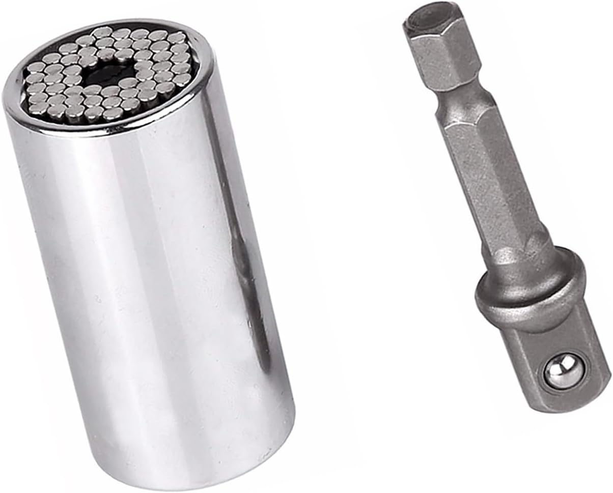 Douille Universelle avec Adaptateur Perceuse – S'adapte à Tous les Boulons 7-19mm
