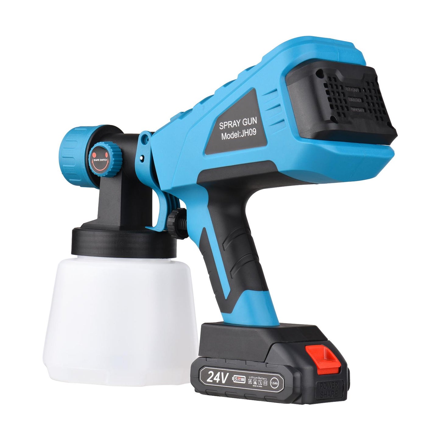 Pistolet à Peinture Sans Fil Finition avec 3 batteries Pro, Liberté totale