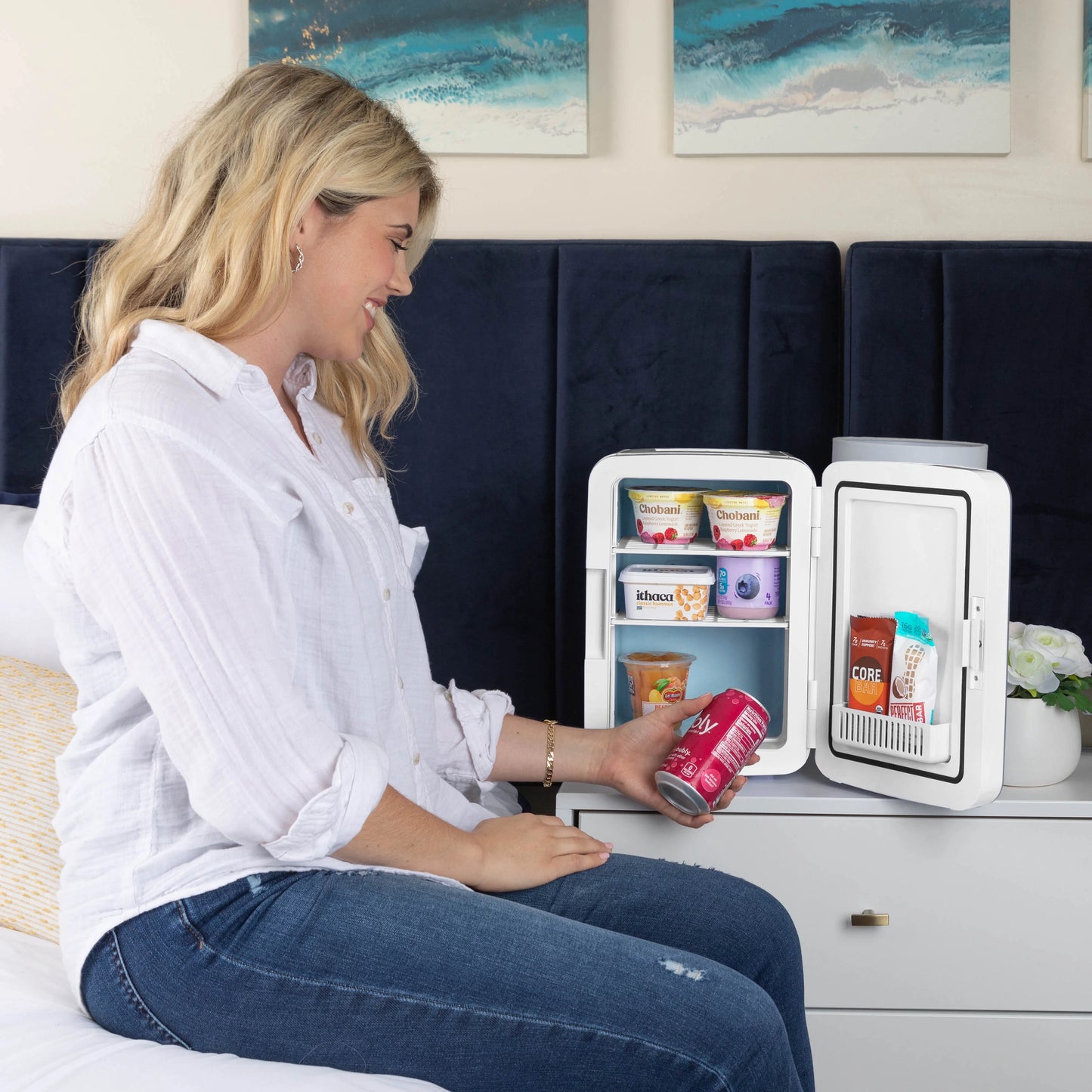 Mini Réfrigérateur Multifonction – Idéal pour Cosmétique, Bureau, Camping & Plus