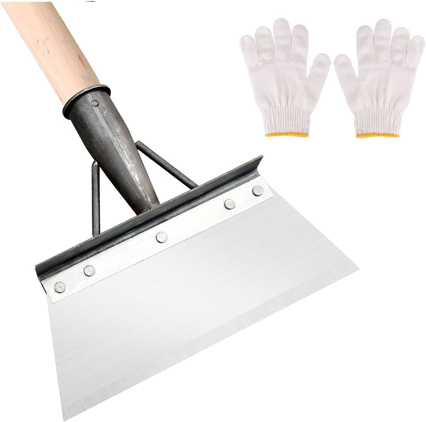Raclette de Jardin à Lame Large en Acier – Désherbage, Mousse & Nettoyage Allées