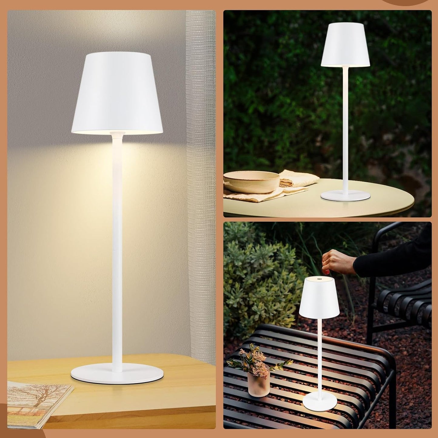 Lampe de table tactile sans fil USB