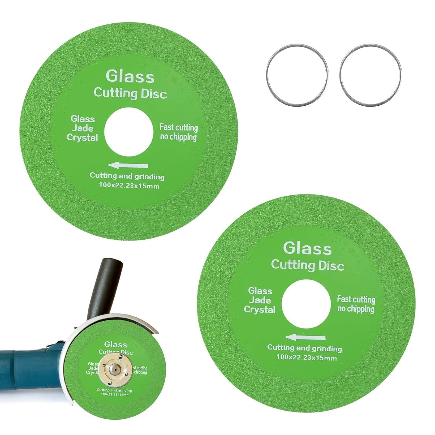 Disque de coupe en verre, cristal de Jade, bouteilles de vin, meulage, chanfreinage