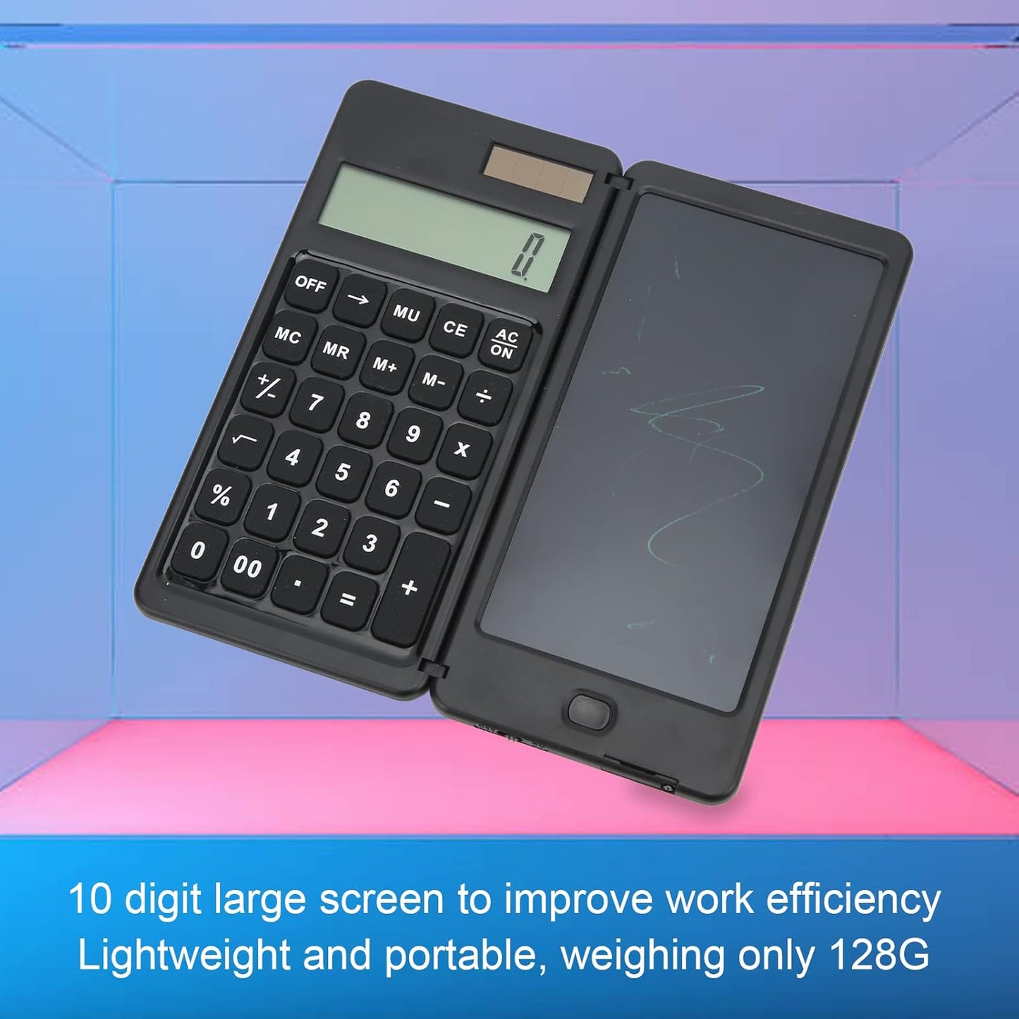 Calculatrice Scientifique 2-en-1 avec Écran LCD et Tablette d’Écriture Effaçable