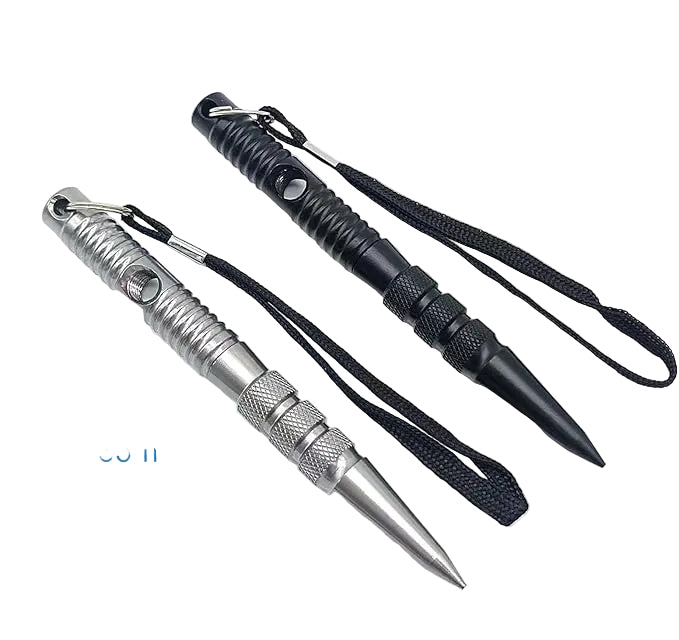 Stylo Tactique Multifonction en Aluminium – Brise-vitre & Défense