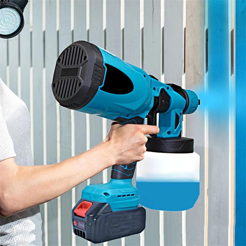 Pistolet à Peinture Sans Fil Finition avec 3 batteries Pro, Liberté totale