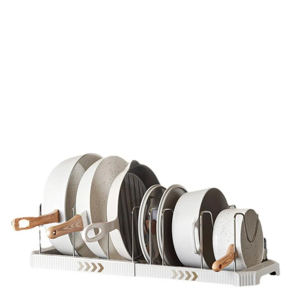 Supports de rangement extensibles pour couvercles de casseroles
