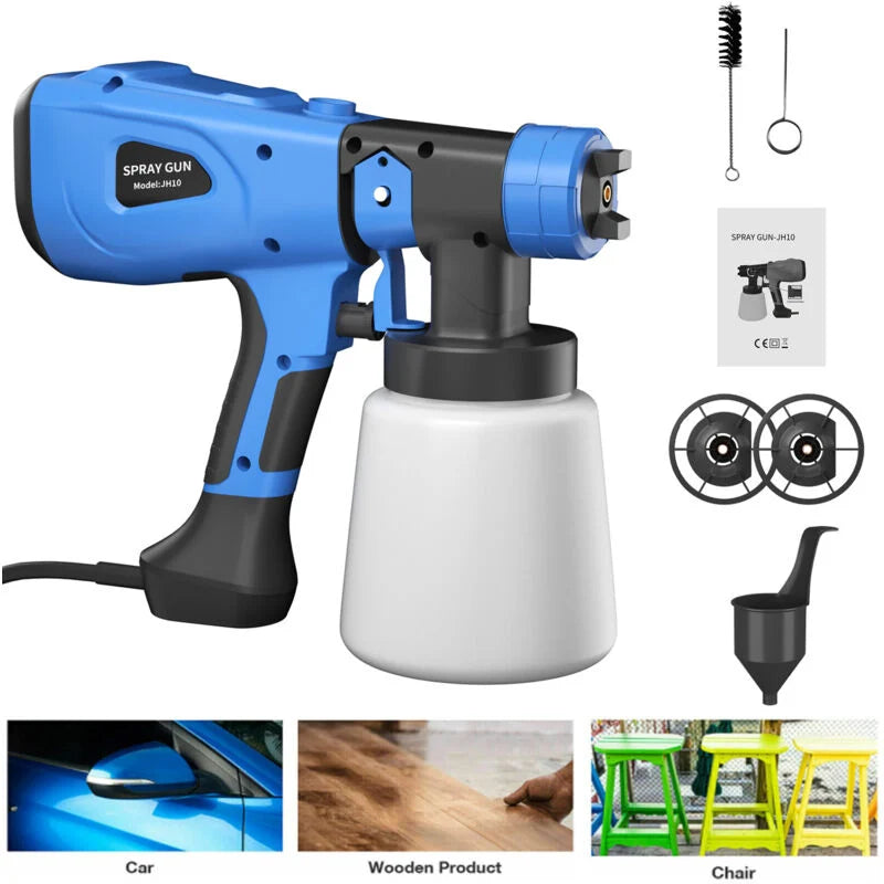 Pistolet à Peinture Sans Fil Finition avec 3 batteries Pro, Liberté totale