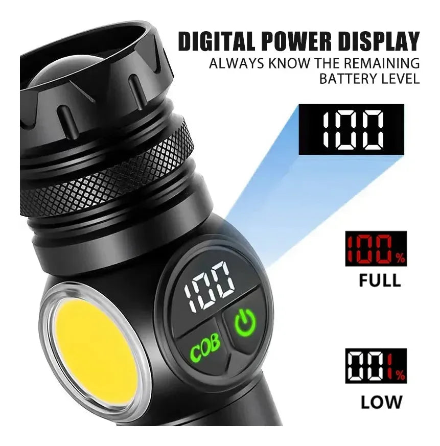 Lampe de poche tactique Led Rechargeable haute puissance