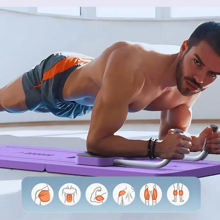 Planche d'exercice abdominale planche de Fitness avec tapis Pilates réformateur