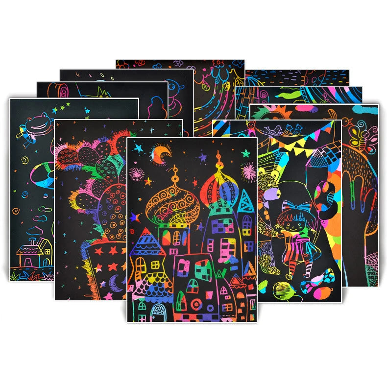 Carnet de Dessin Magique à Gratter
