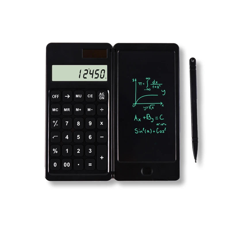 Calculatrice Scientifique 2-en-1 avec Écran LCD et Tablette d’Écriture Effaçable