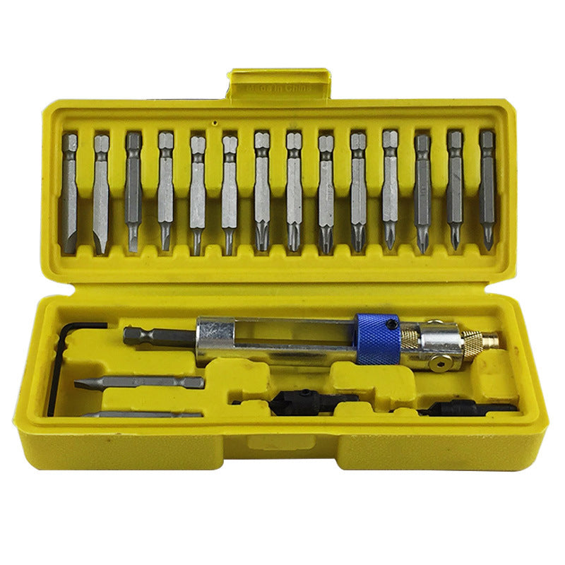 Kit d’embouts de vissage multifonction avec support et foret de centrage