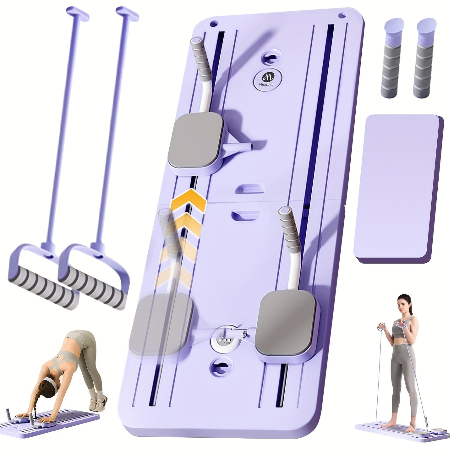 Planche d'exercice abdominale planche de Fitness avec tapis Pilates réformateur