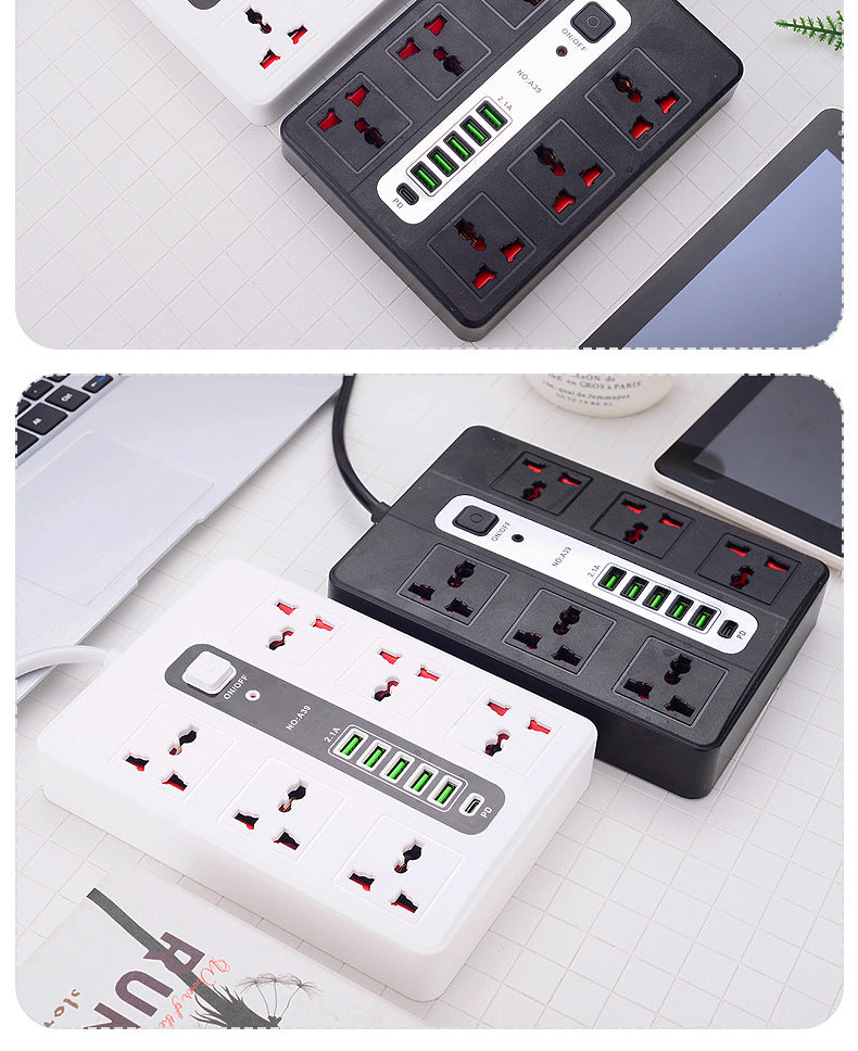 Chargeur USB à 6 ports avec 6 prises