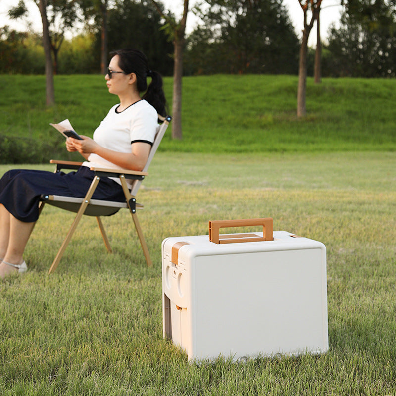 Table de Camping Multifonction avec Boîte de Rangement pour Pêche,Barbecue et Pique-nique