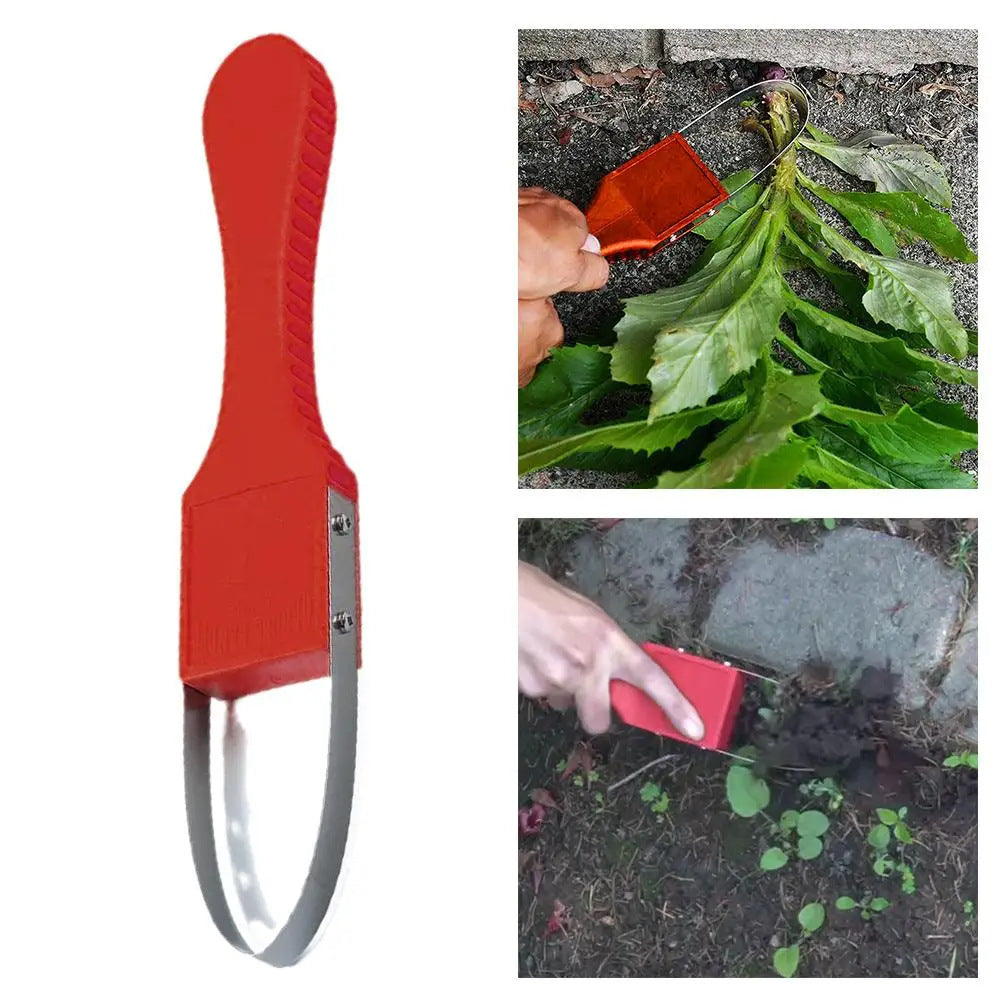 Outil de désherbage innovant en forme de « bracelet » pour jardinier