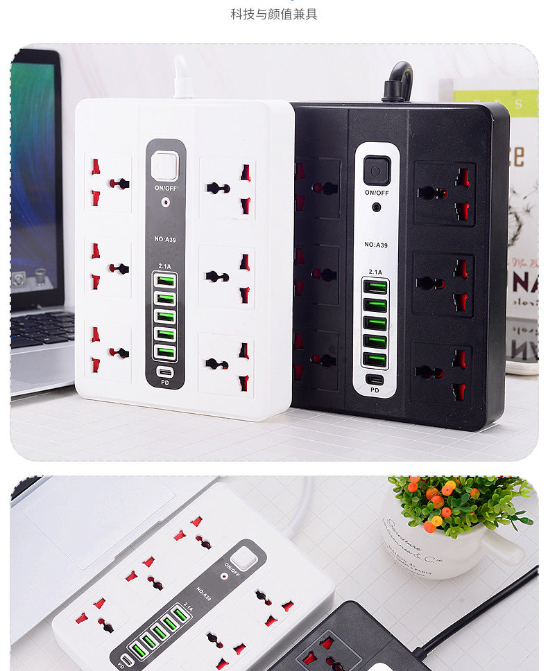 Chargeur USB à 6 ports avec 6 prises
