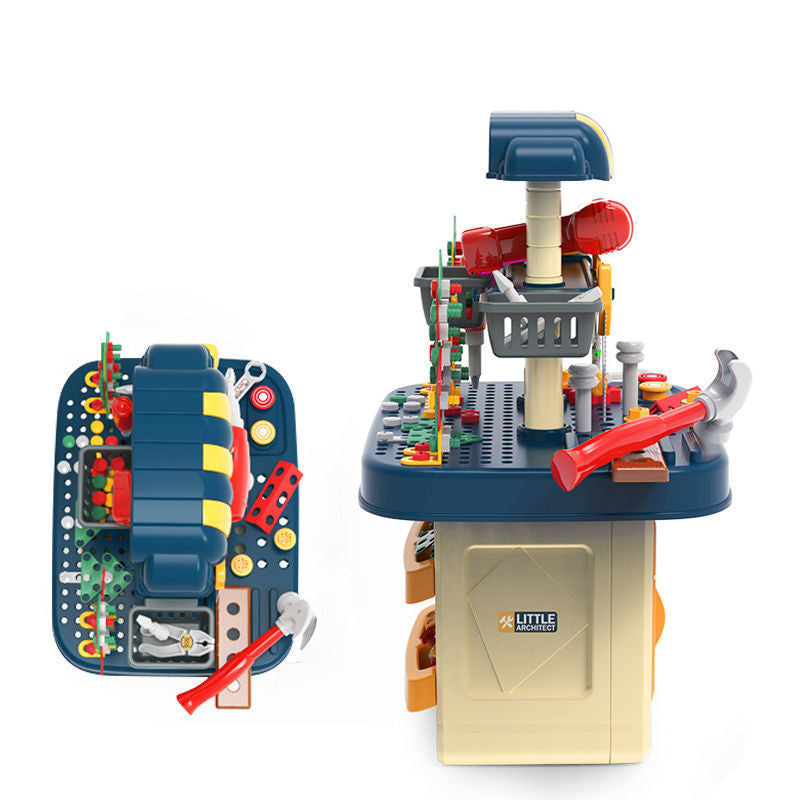 Kit Atelier Enfant 246 Pièces – Banc de Travail avec Perceuse Électrique