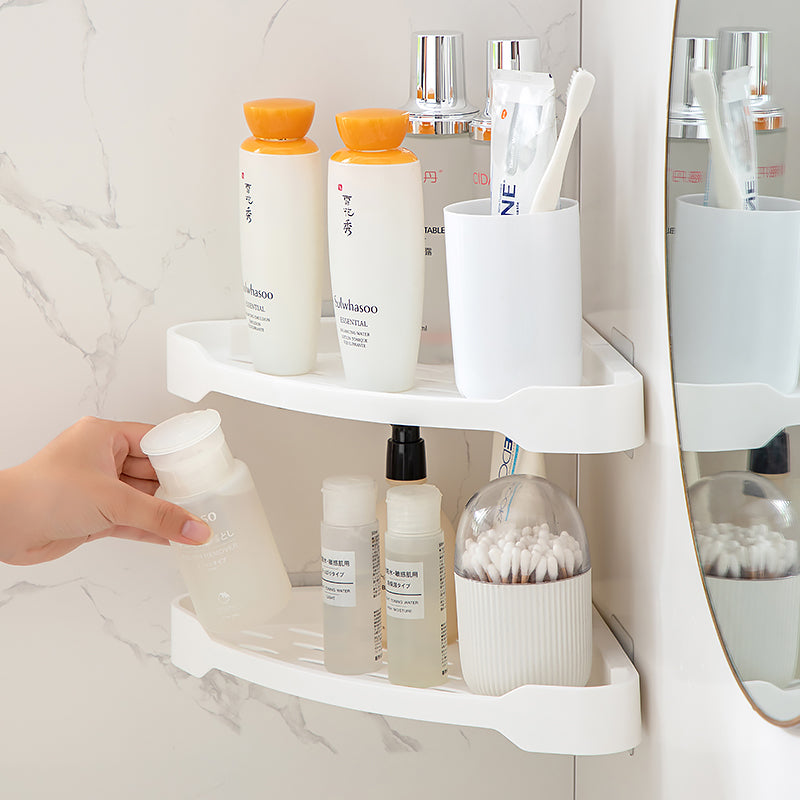 Organisateur de douche à 3 niveaux – étagère suspendue avec crochets