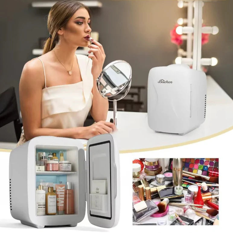Mini Réfrigérateur Multifonction – Idéal pour Cosmétique, Bureau, Camping & Plus