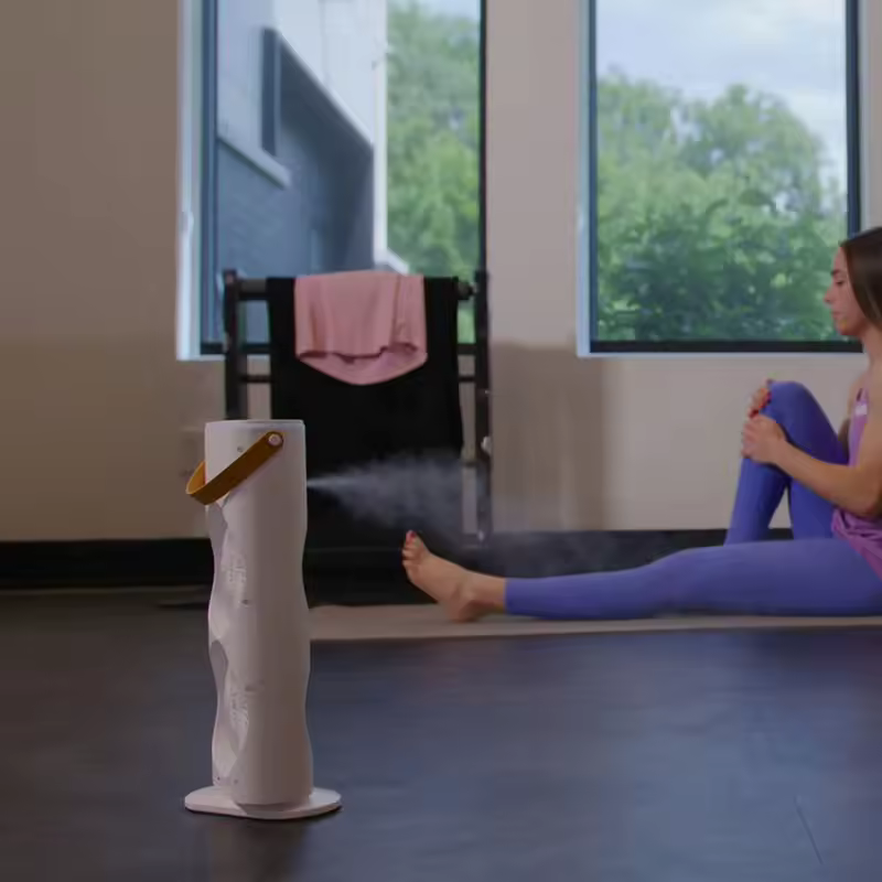 Ventilateur à double extrémité avec brumisateur