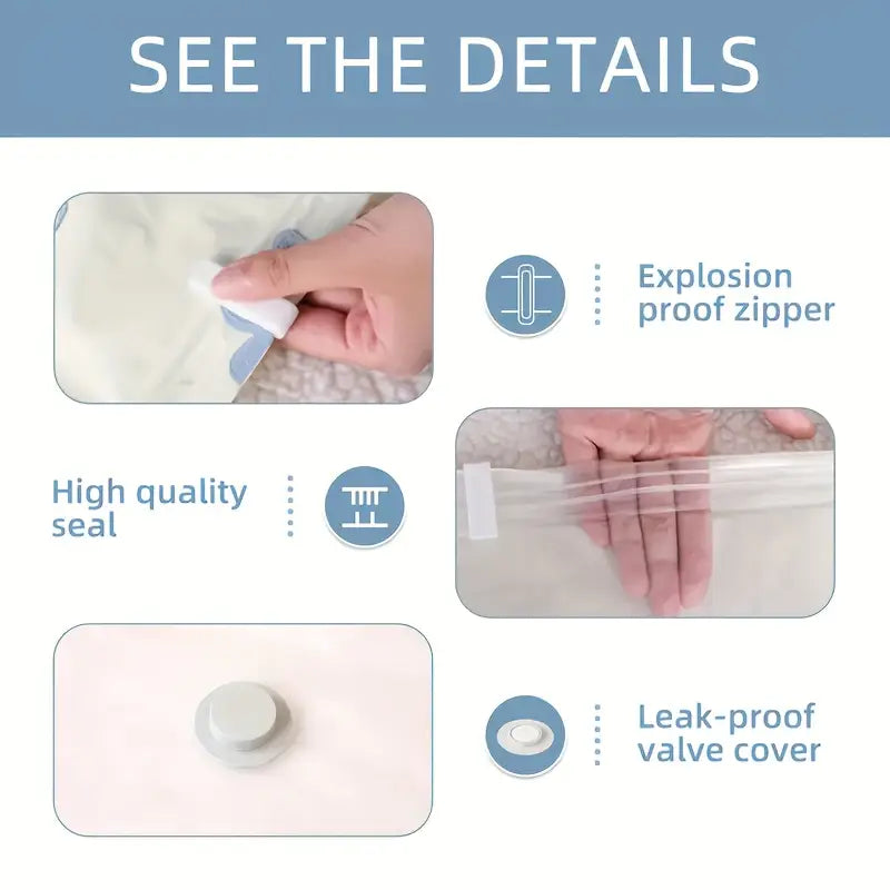 Sacs de stockage sous vide pour couettes, oreillers, couvertures, literie et vÊtements
