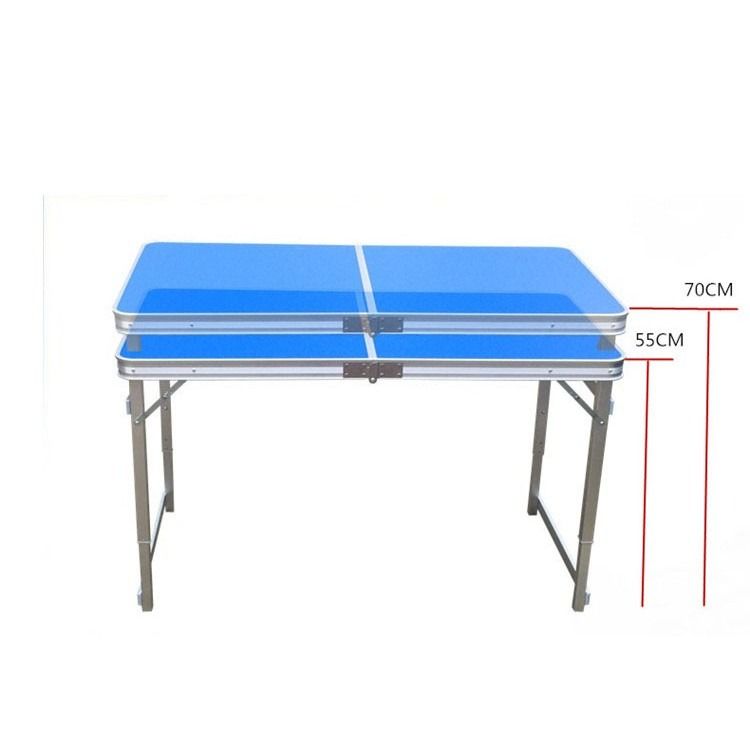 Table Pliante Aluminium Réglable en Hauteur + 2 Tabourets – Camping, Plage & Pique-Nique