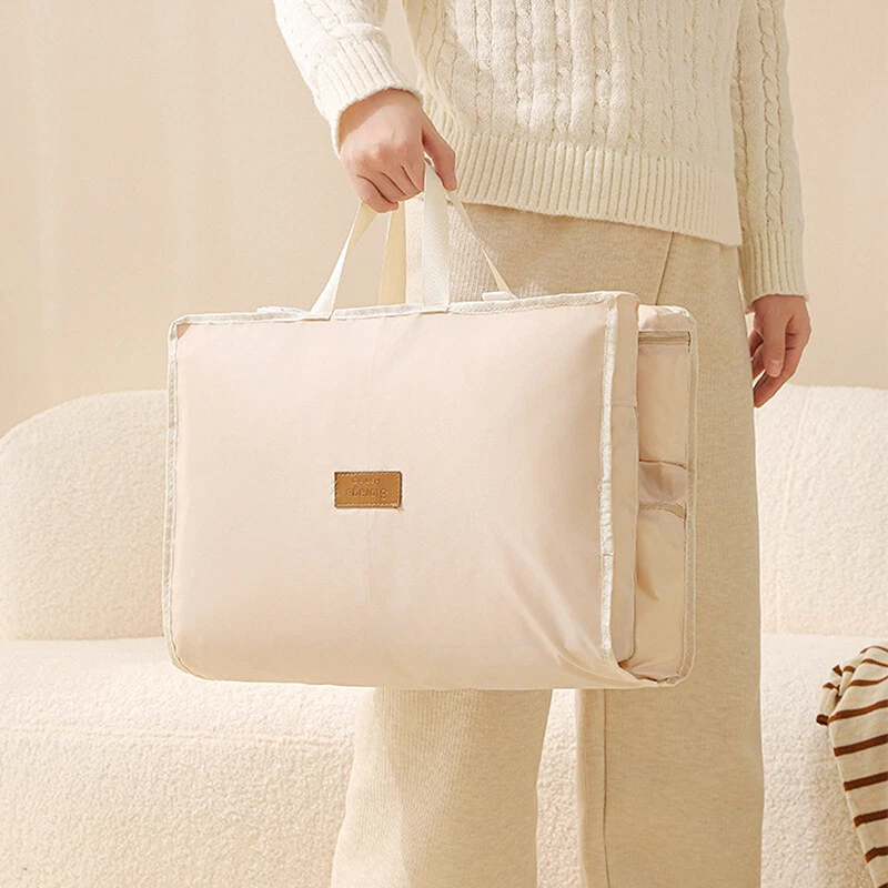Grande trousse de rangement suspendue pour voyage, multi-poches, résistante à la poussière et portable,