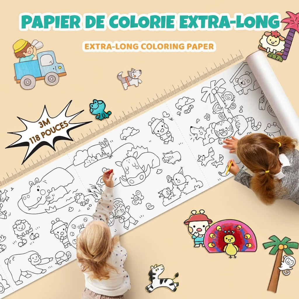 Rouleau de Coloriage, Activité Créative Enfants