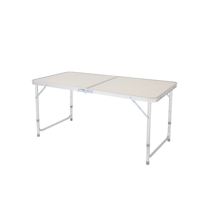 Table Pliante Aluminium Réglable en Hauteur + 2 Tabourets – Camping, Plage & Pique-Nique