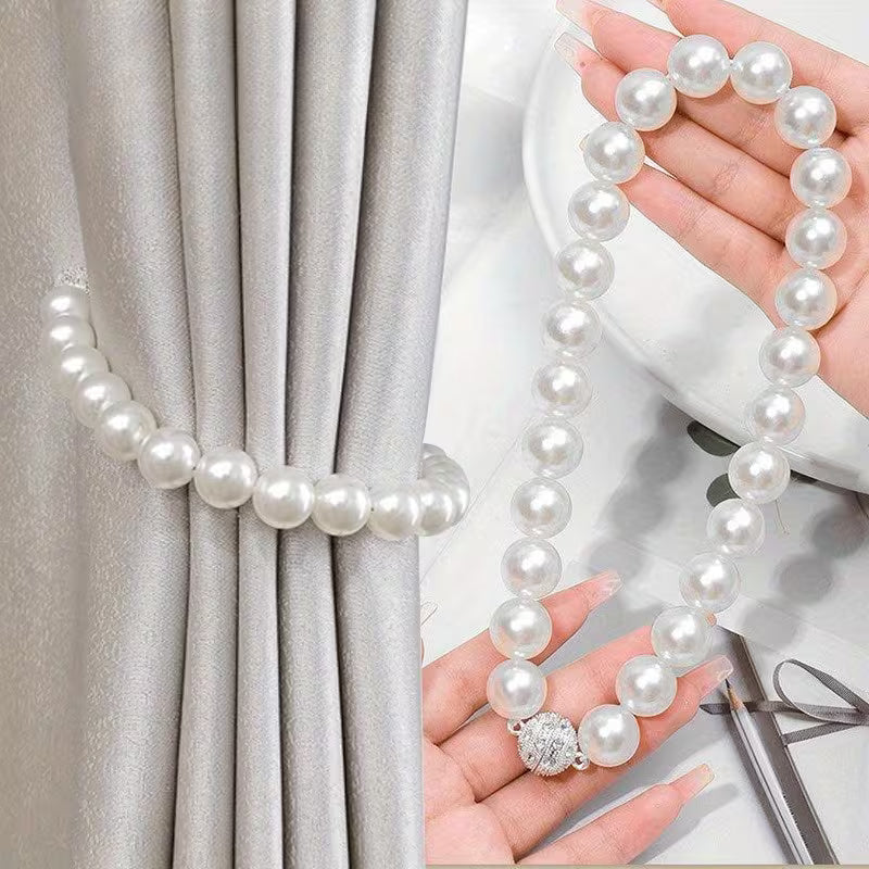 Embrasses Rideaux Perles Magnétiques – Clip Aimant Puissant & Design Luxe