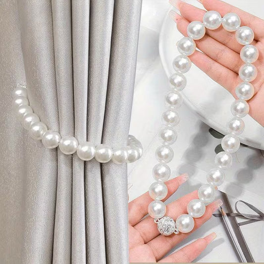 Embrasses Rideaux Perles Magnétiques – Clip Aimant Puissant & Design Luxe