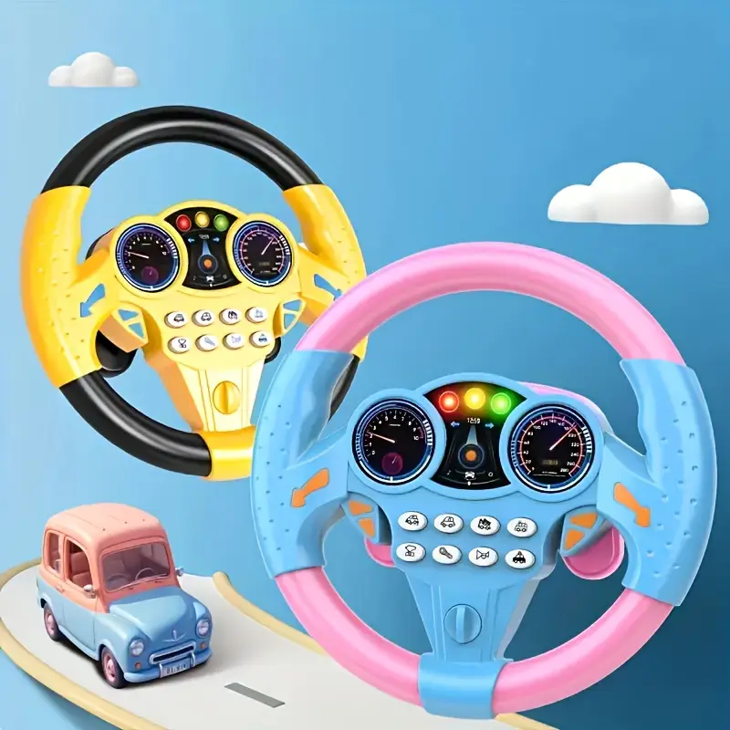 Volant Éducatif Interactif pour Bébé – Simulation Voiture, Sons & Lumières