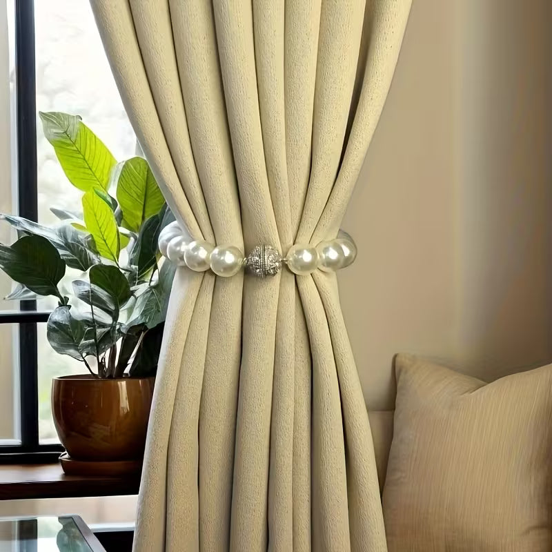 Embrasses Rideaux Perles Magnétiques – Clip Aimant Puissant & Design Luxe