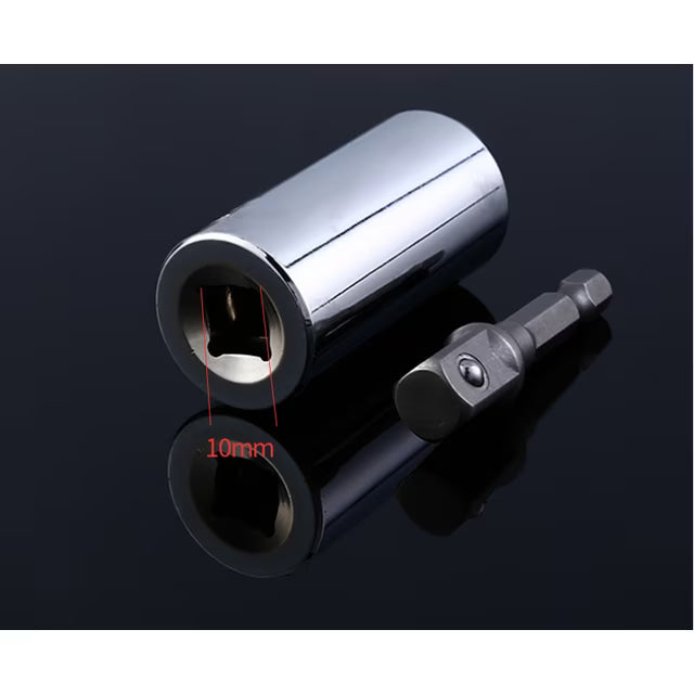 Douille Universelle avec Adaptateur Perceuse – S'adapte à Tous les Boulons 7-19mm