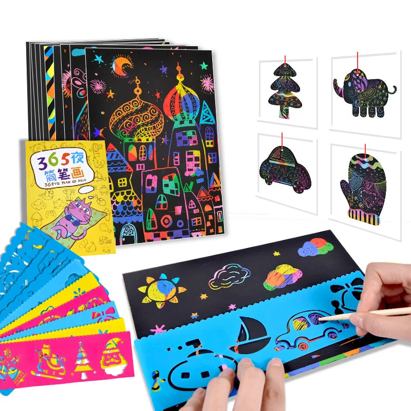 Carnet de Dessin Magique à Gratter