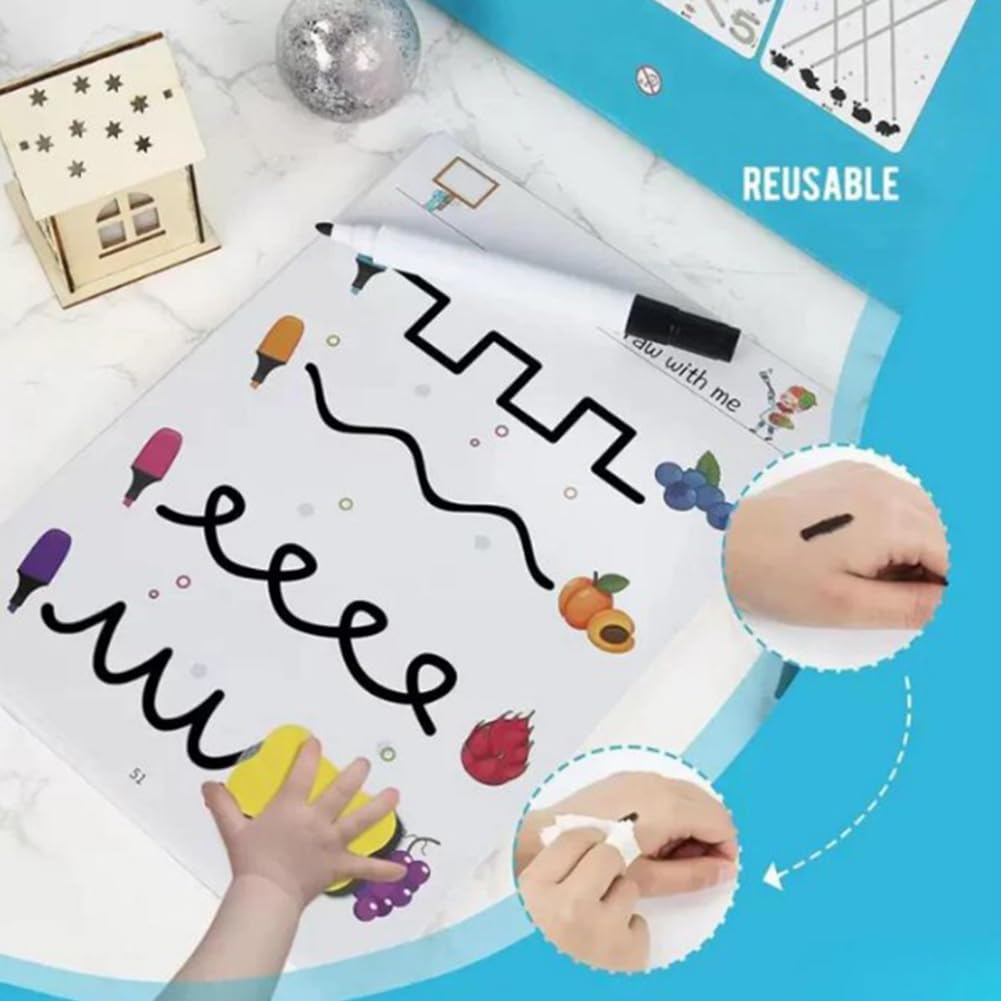 Cahier de travail de lutte magique pour enfants, pour apprendre les alphabets