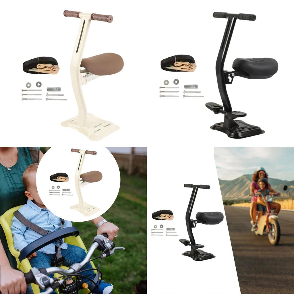Siège Enfant pour Trottinette Électrique – Selle Rembourrée & Guidon Sécurisé | Fixation Universelle