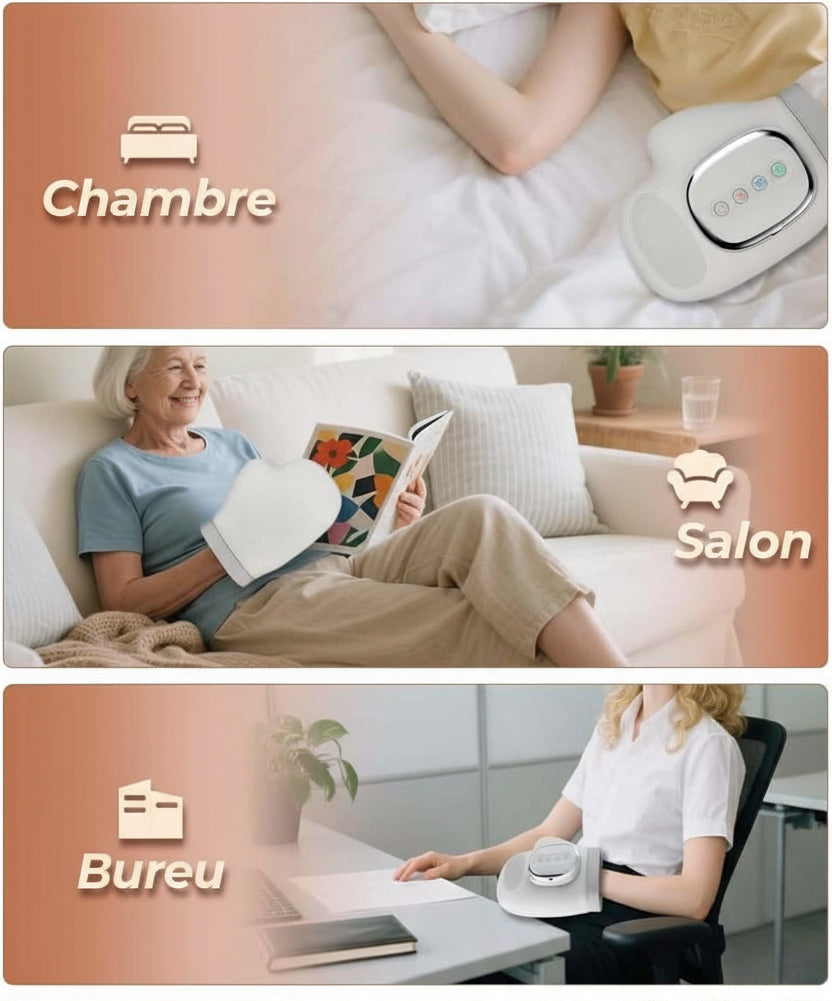 Gant Masseur Intelligent pour les Mains – Chaleur, Vibrations & Compression