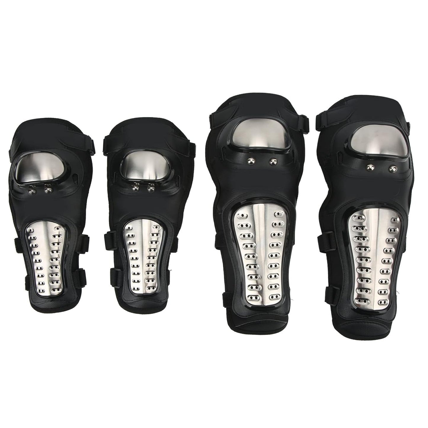 Kit Protection Moto Pro-Biker – Genouillères & Coudières Acier Inoxydable