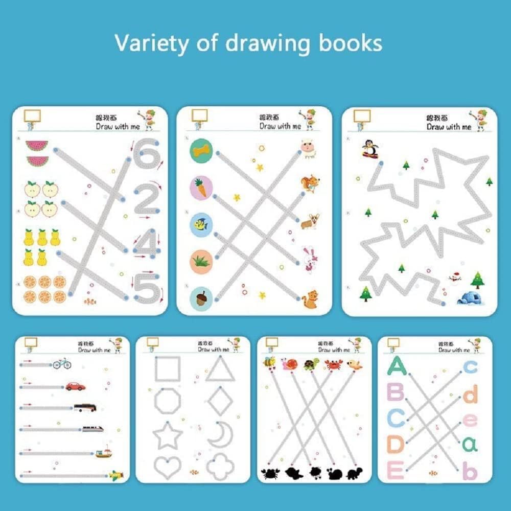 Cahier de travail de lutte magique pour enfants, pour apprendre les alphabets