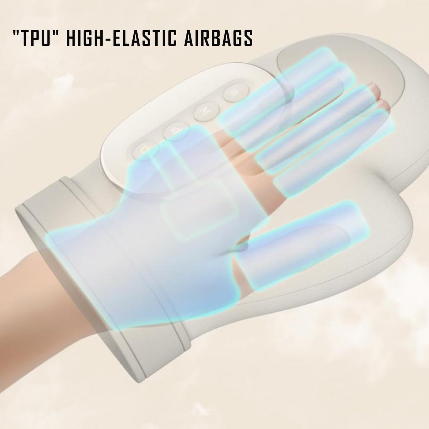 Gant Masseur Intelligent pour les Mains – Chaleur, Vibrations & Compression
