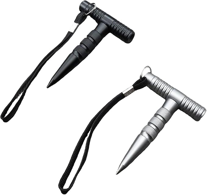 Stylo Tactique Multifonction en Aluminium – Brise-vitre & Défense