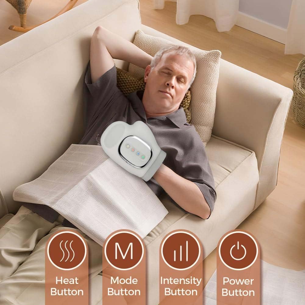 Gant Masseur Intelligent pour les Mains – Chaleur, Vibrations & Compression