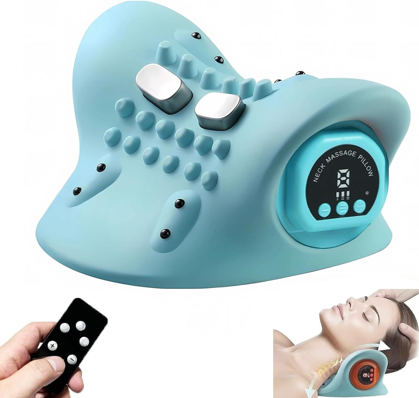 Masseur Cervical Électrique – Vibration & Chaleur pour Nuque et Épaules