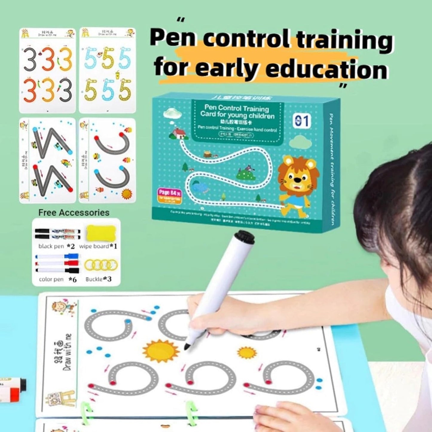 Cahier de travail de lutte magique pour enfants, pour apprendre les alphabets