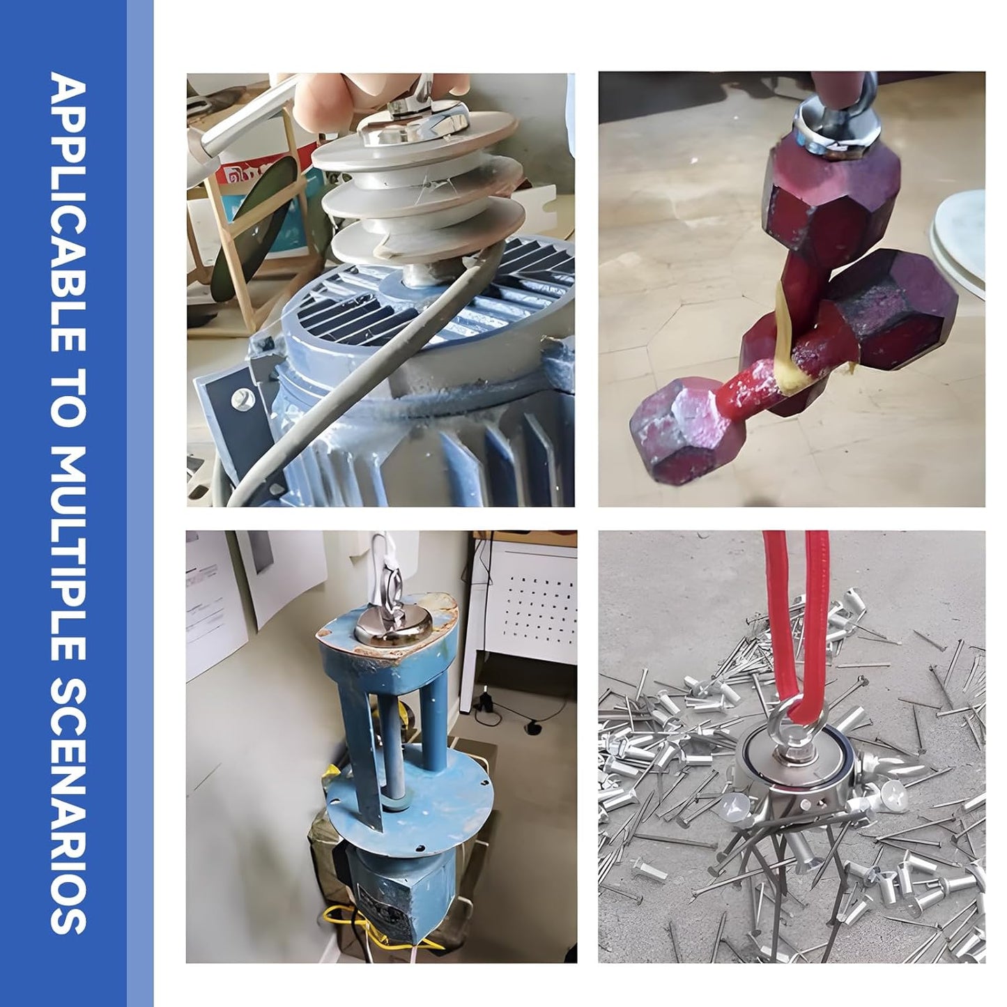 crochet magnétique de pêche Super puissant avec anneaux