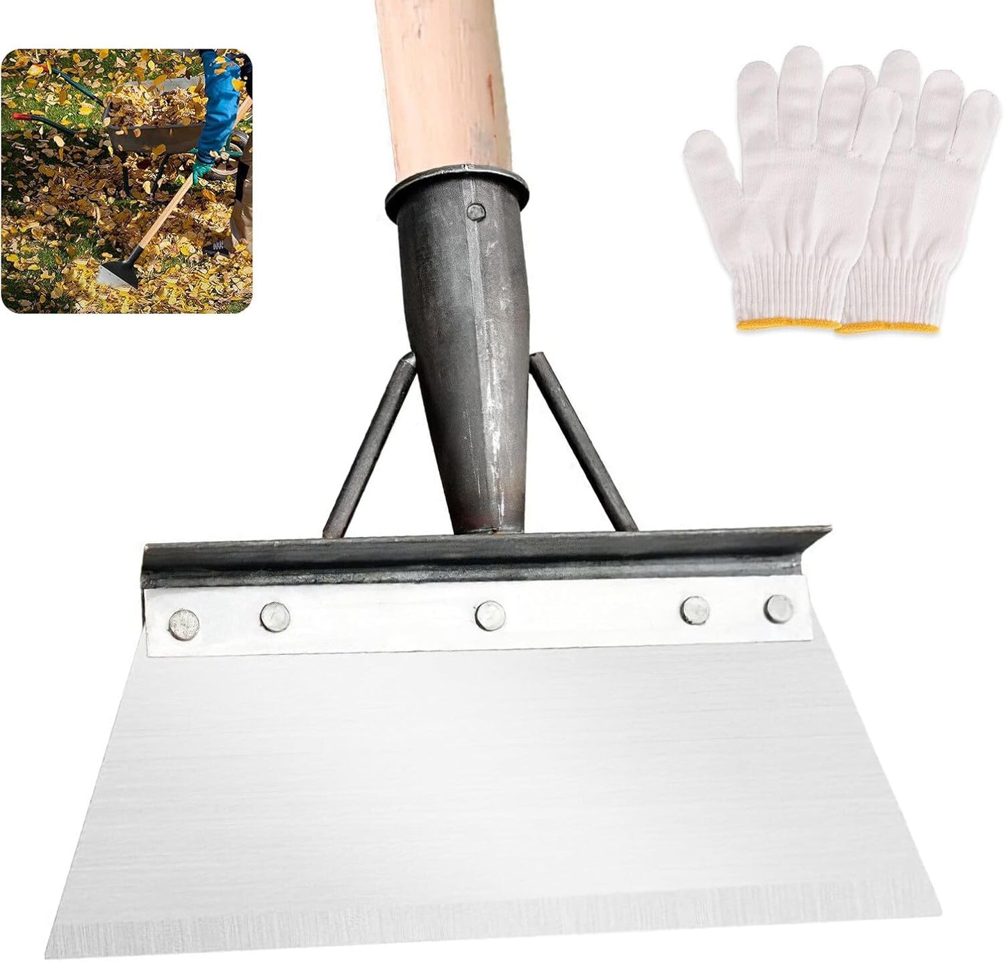 Raclette de Jardin à Lame Large en Acier – Désherbage, Mousse & Nettoyage Allées